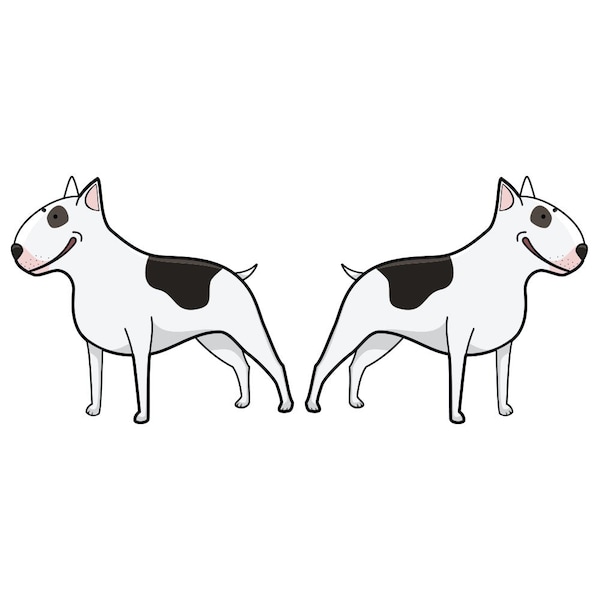 Bull Terrier Dog Decal, Dog Lover Decor Vinyl Sticker